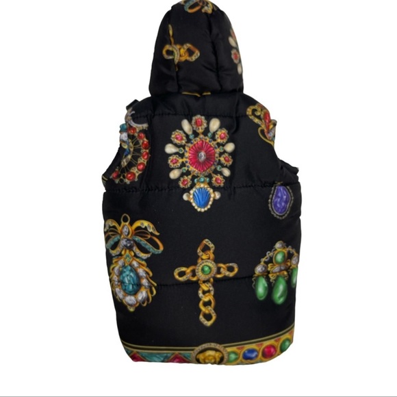 COPY - VERSACE Cell Phone Case in Black and Jewel Print Puffer Coat Design NWT - Picture 8 of 8